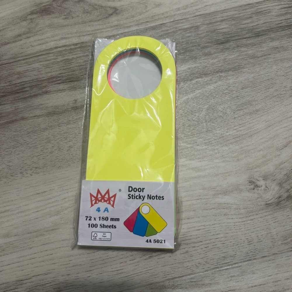 Multicolor Door Hanger Sticky Notes - Pack of 100